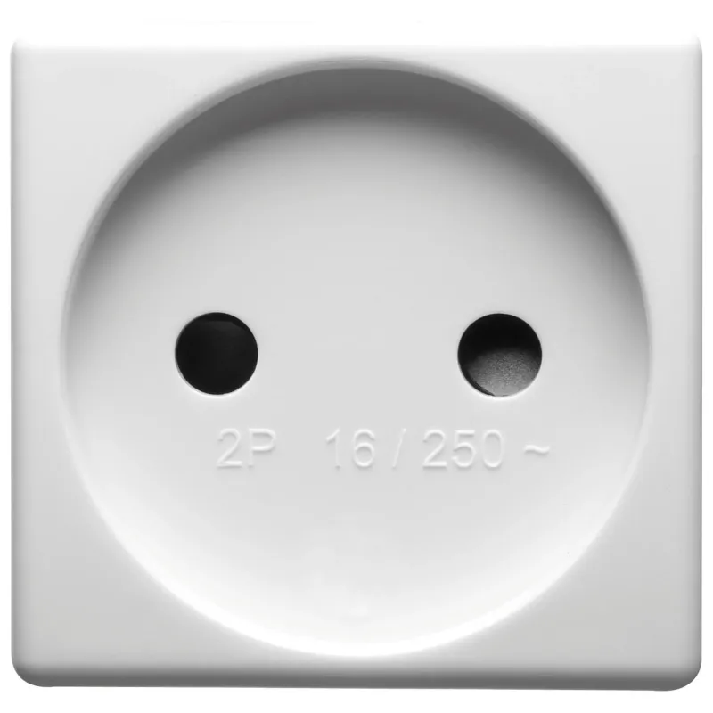 Priza, Standard, Franceza, 250V, C.A., 2P, 16A, 2, Module, Sistem, Alb, Gewiss, System, GW20206