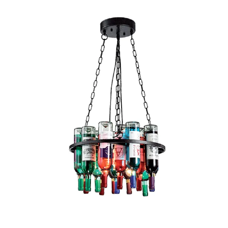 Candelabru, Elmark, Bottles, 5X E27, Multiculoare