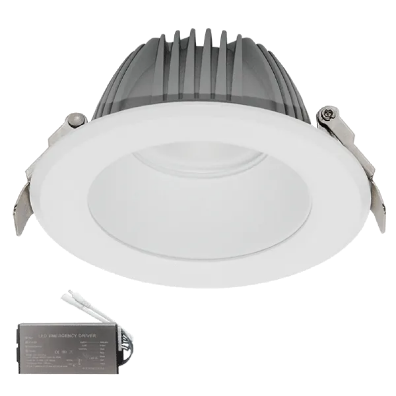 Spot LED, EL-6228, Incastrat, 20W, 3000K, Alb, + Kit Emergenta