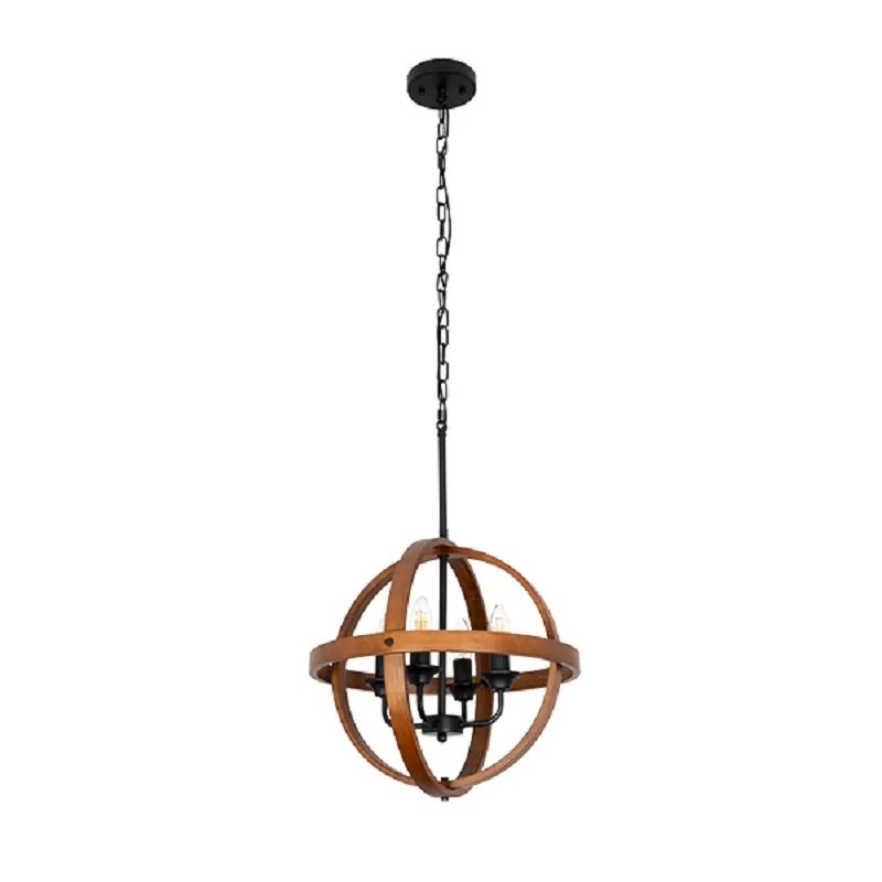 Candelabru, Elmark, Tino, 4XE27, Negru, Mat Alb, 955TINO4