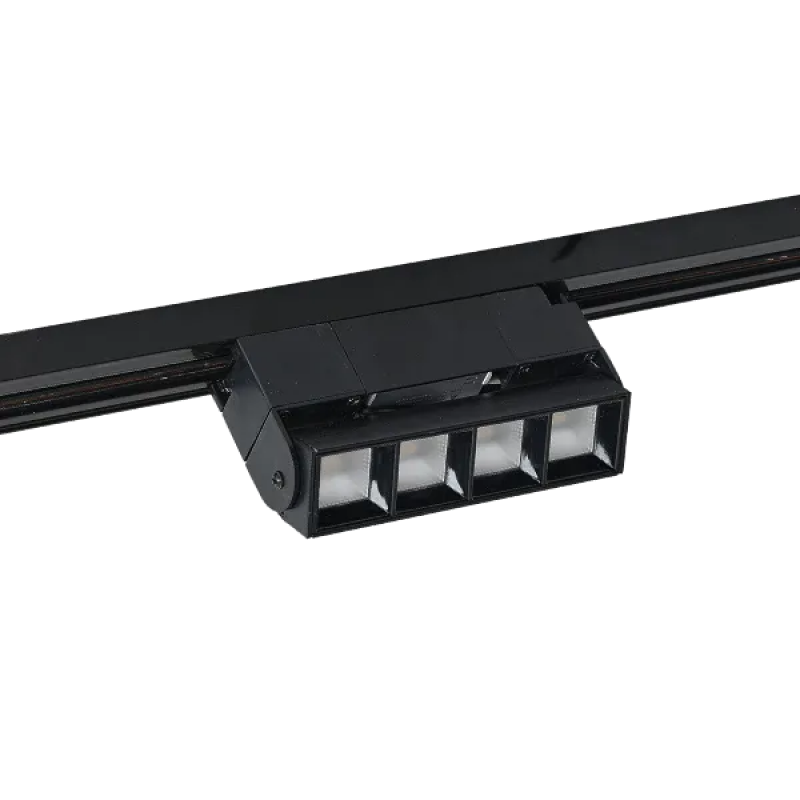 Spot pe sina, Elmark, Tl29, Zfld, 2, Linii, 12W, 30°, Lumina calda (3000K), Negru