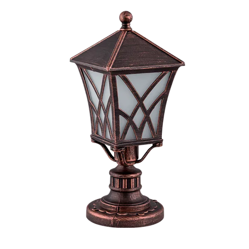 Lampadar Gradina, ALEK STAND 1XE27 ALAMA ANTICHIZATA H370mm, Elmark, 96304MF/BRB