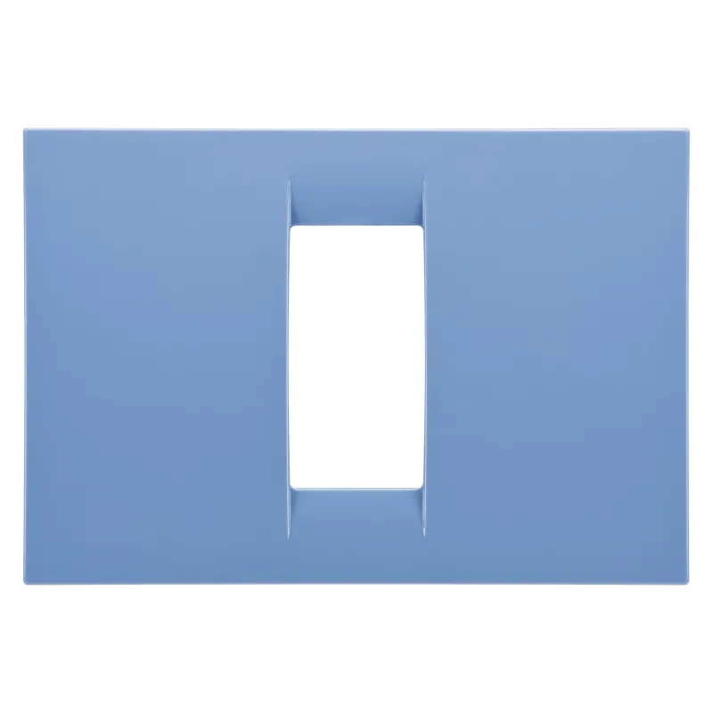 Placa, Virna, In, Finisaj, Lucios, Din, Tehnopolimer, 1 Modul, Albastru, Deschis, Sistem, Gewiss, System, GW22161