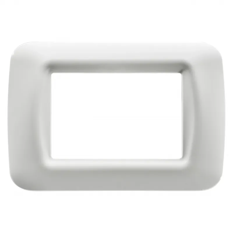 Placa, Superioara, Sistem, Finisare, Lucioasa, Din, Tehnopolimer, 3 Module, Nori, Albi, Sistem, Gewiss, System, GW22503