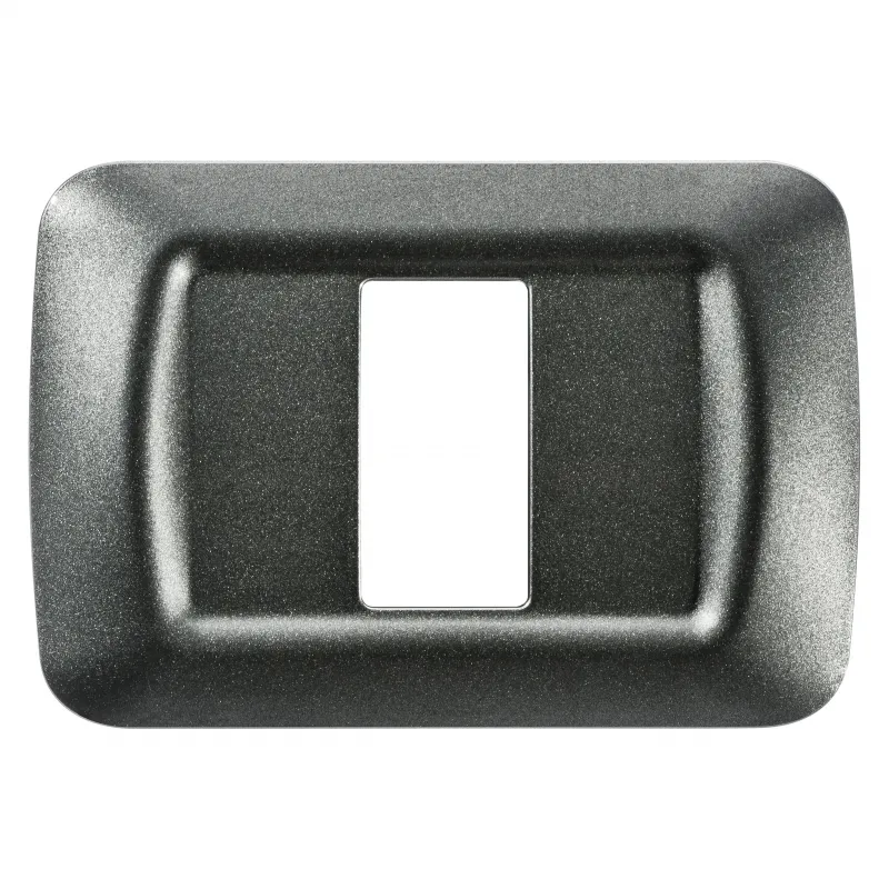 Placa, De, Sistem, Superioara, Finisare, Lucioasa, Din, Tehnopolimer, 1 Modul, Ardezie, Metalica, Sistem, Gewiss, System, GW22611