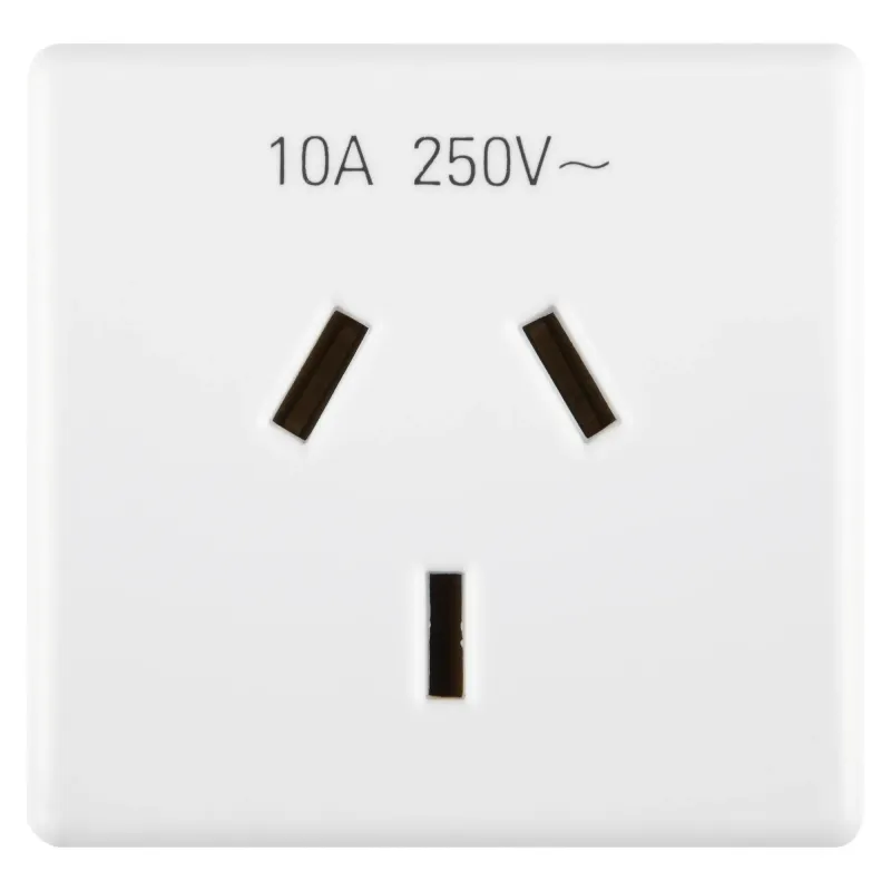 Priza, Standard, Australiana, 250V, C.A., 2P+E, 10A, Fisa, Plata, 2, Module, Sistem, Alb, Gewiss, System, GW20357