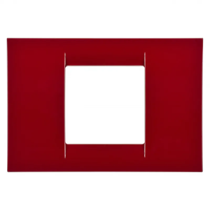 Placa, Virna, In, Finisaj, Lucios, Din, Tehnopolimer, 2 Module, Classic, Burgundy, Sistem, Gewiss, System, GW22132
