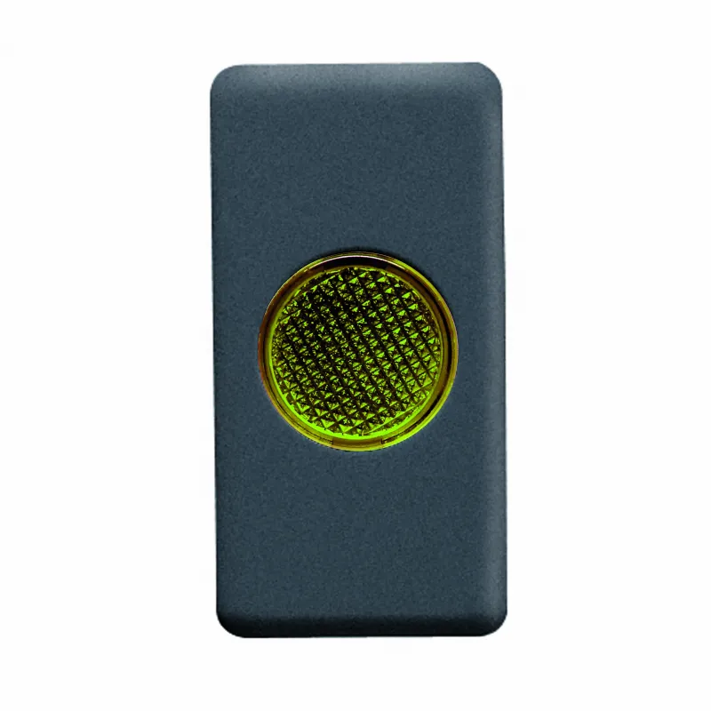 Lampa, Indicatoare, Simpla, 12/24/250V, Galben, 1, Modul, Sistem, Negru, Gewiss, System, GW21605