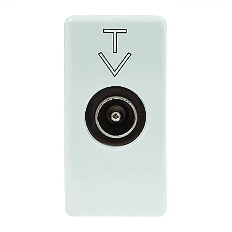 Priza, Coaxiala, Ecranare, Tv, Clasa, A, Conector, Tata, Iec, 9.5, Mm, Alimentare, 5, Db, 1, Modul, Sistem, Alb, Gewiss, System, GW20386
