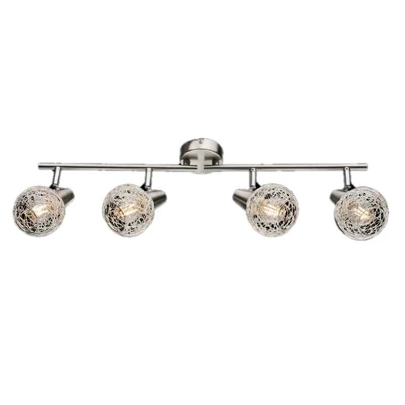 Lustra, Elmark, 4X E14, Julie, Nichel, Satin/Aluminiu, 955Julie4