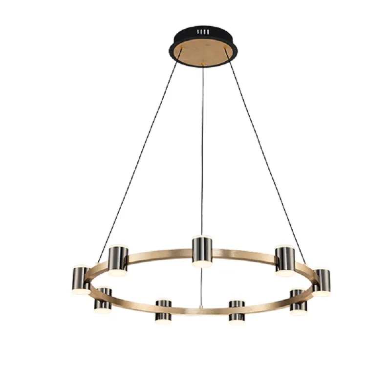 Candelabru, Elmark, Axel, LED, 72W, Negru / auriu, Lumina calda (3000K), D710, 955AXEL30472