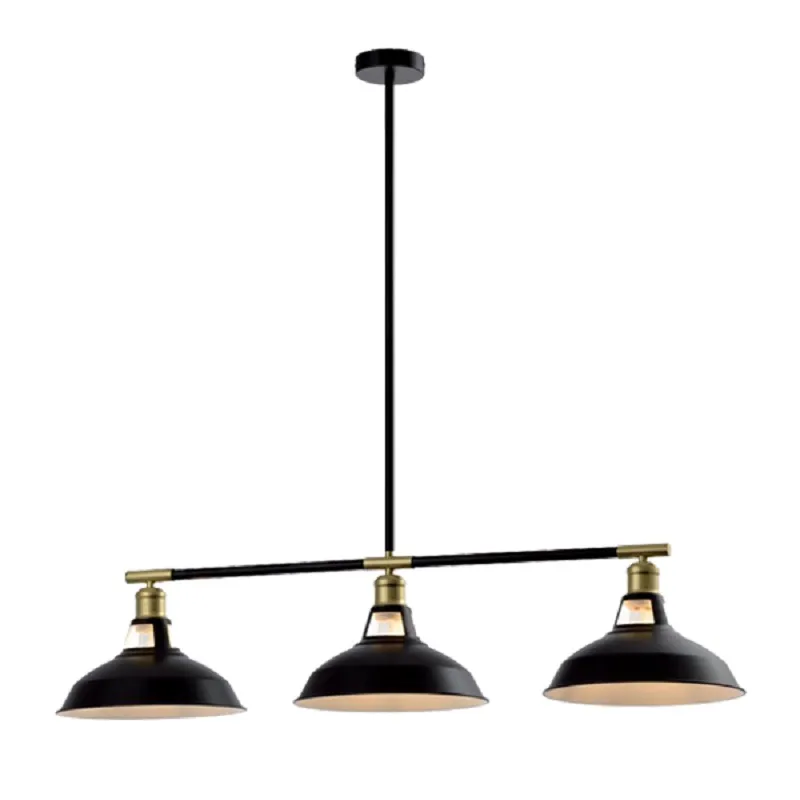 Lustra Elmark JEMMA 3XE27 Negru/Auriu