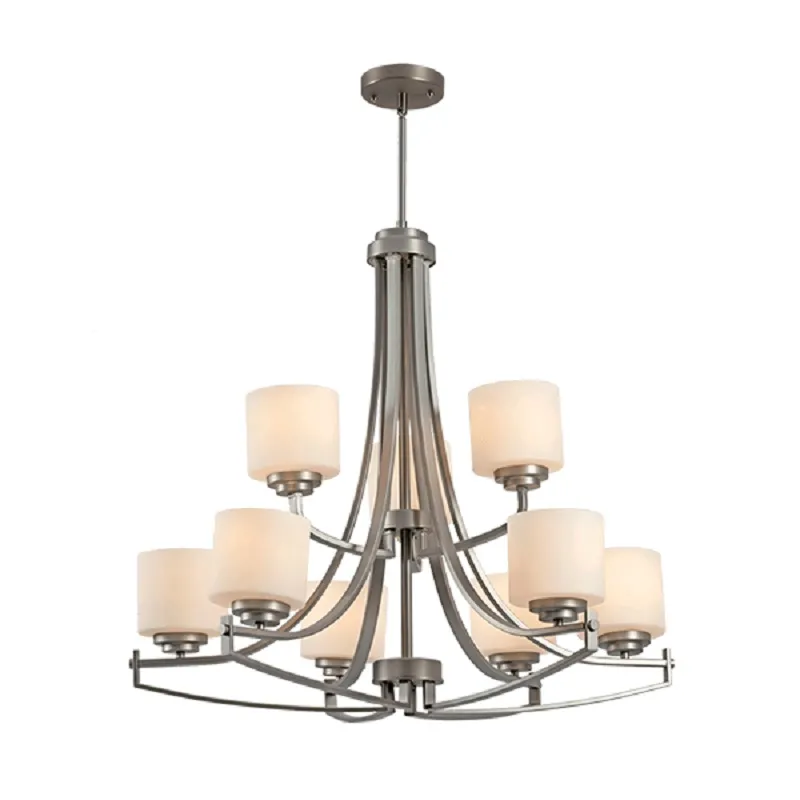 Candelabru, Elmark, Erin, Lux, , 9XE27, Nichel, Satinat, 955ERIN9