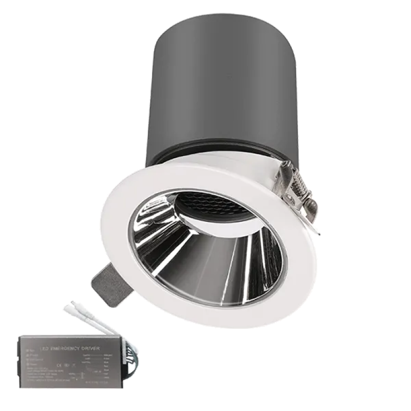 Spot LED, EL-6453, BM, 12W, 4000K, Alb, 38° Cu Dispersor Tip Fagure de Miere, + Kit Emergenta