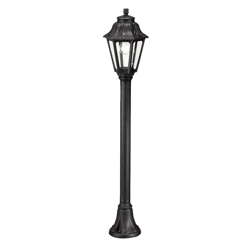 Stalp Gradina, ANNA 120 1X6W 4000K H1100 IP55 NEGRU, Elmark, 96120F/BL