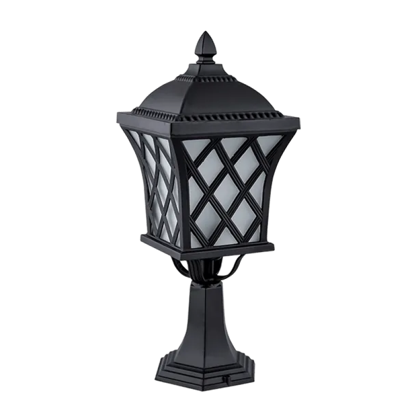 Lampadar Gradina, JOSH STAND 1XE27 NEGRU H460mm, Elmark, 96404MF/BK