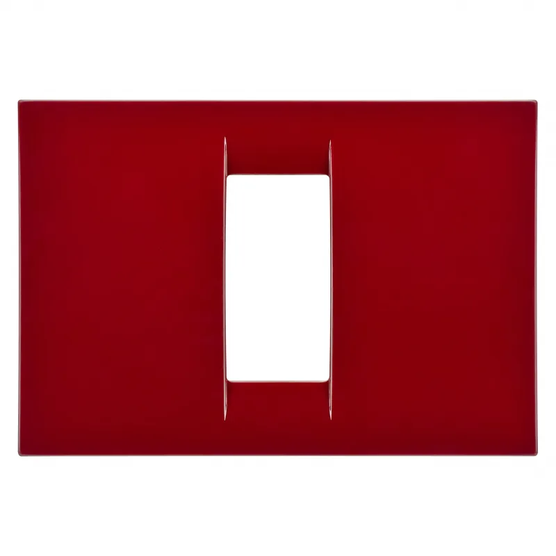 Placa, Virna, In, Finisaj, Lucios, Din, Tehnopolimer, 1 Modul, Classic, Burgundy, Sistem, Gewiss, System, GW22131
