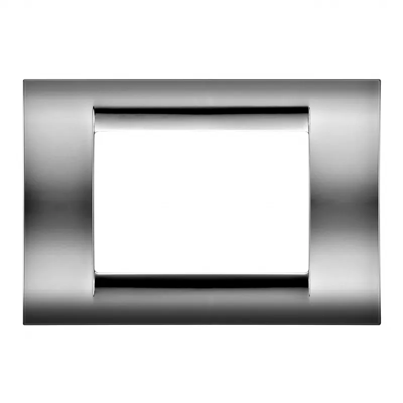 Placa, Virna, In, Finisaj, Lucios, Din, Tehnopolimer, 6 Module, Crom, Moale, Sistem, Gewiss, System, GW22256
