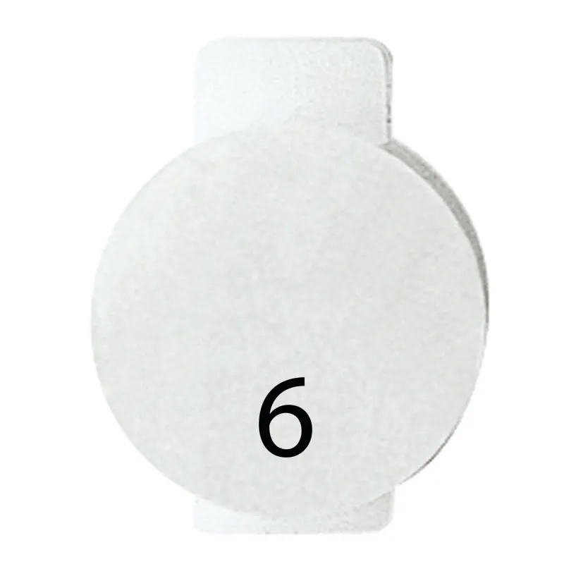 Lentila, Cu, Simbol, Iluminat, Pentru, Dispozitivele, De, Comanda, Sase, Simbol, 6, Sistem, Alb, Gewiss, System, GW20566