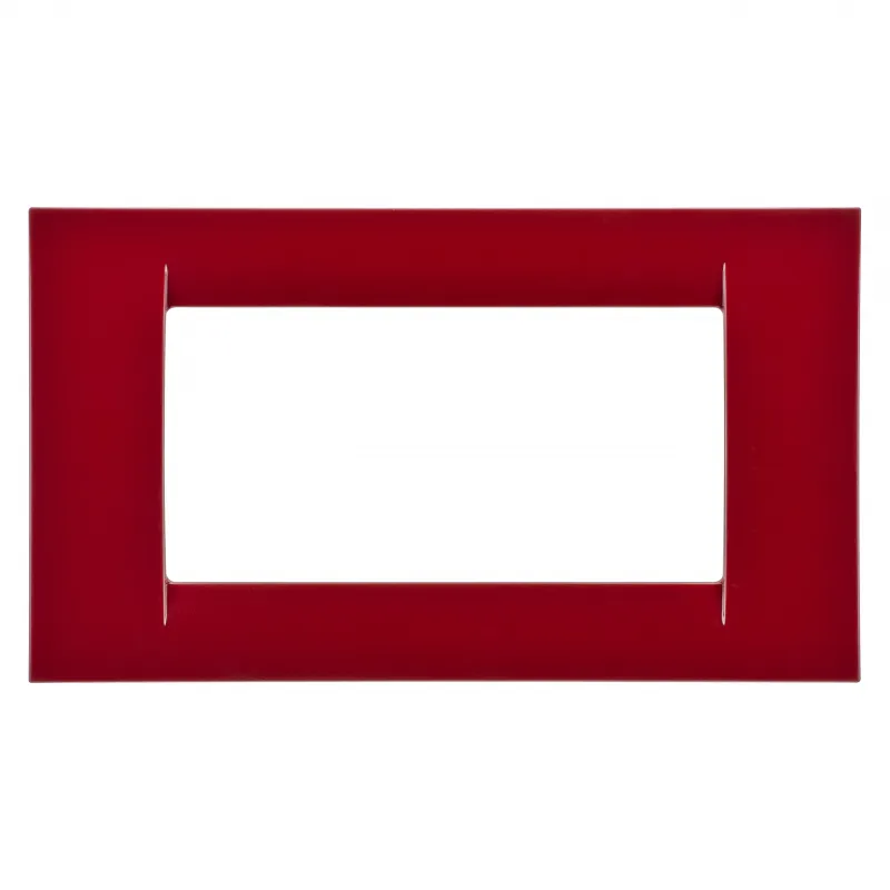 Placa, Virna, In, Finisaj, Lucios, Din, Tehnopolimer, 4 Module, Classic, Burgundy, Sistem, Gewiss, System, GW22134