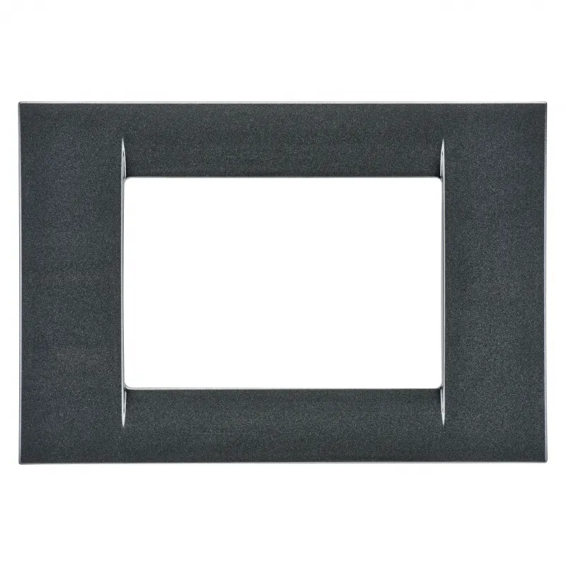 Placa, Virna, In, Finisaj, Lucios, Din, Tehnopolimer, 3 Module, Ardezie, Metalica, Sistem, Gewiss, System, GW22293