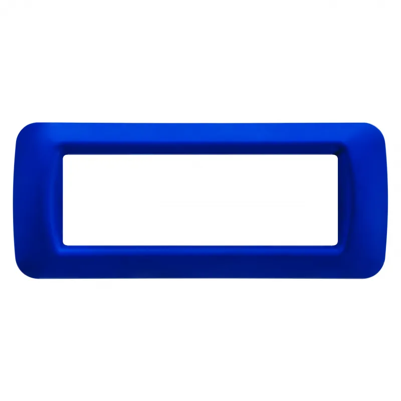 Placa, De, Sistem, Superioara, Finisare, Lucioasa, Din, Tehnopolimer, 6 Module, Albastru, Jazz, Sistem, Gewiss, System, GW22576