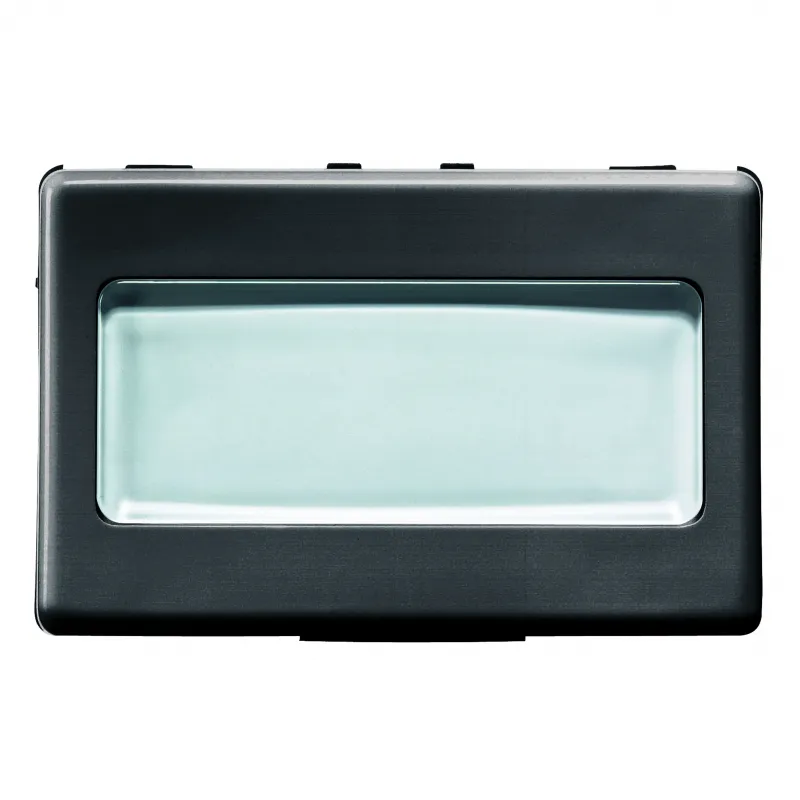 Buton, De, Comanda, Cu, Placuta, De, Identificare, Iluminata, Din, Spate, 250V, C.A., No, 10A, 3, Module, Sistem, Negru, Gewiss, System, GW21024
