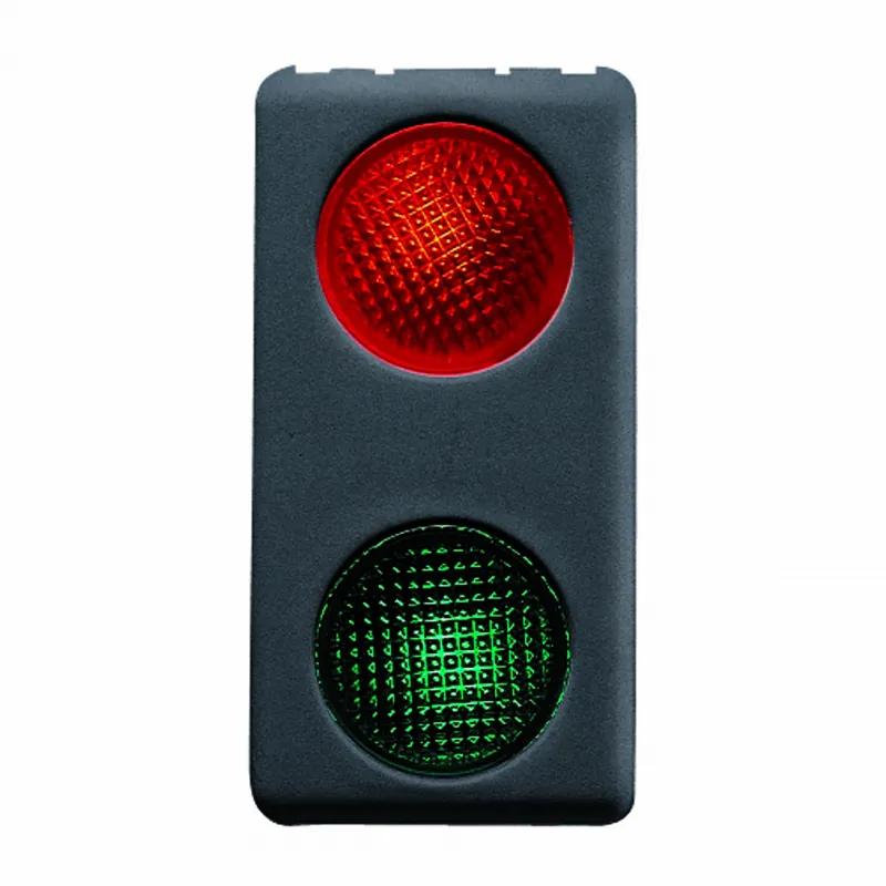Lampa, Indicatoare, Dubla, 230V, Rosu/Verde, 1, Modul, Sistem, Negru, Gewiss, System, GW21607