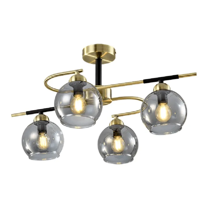 Candelabru, Elmark, Bill, 4XE14, Negru, Mat Bronz, 955BILL4