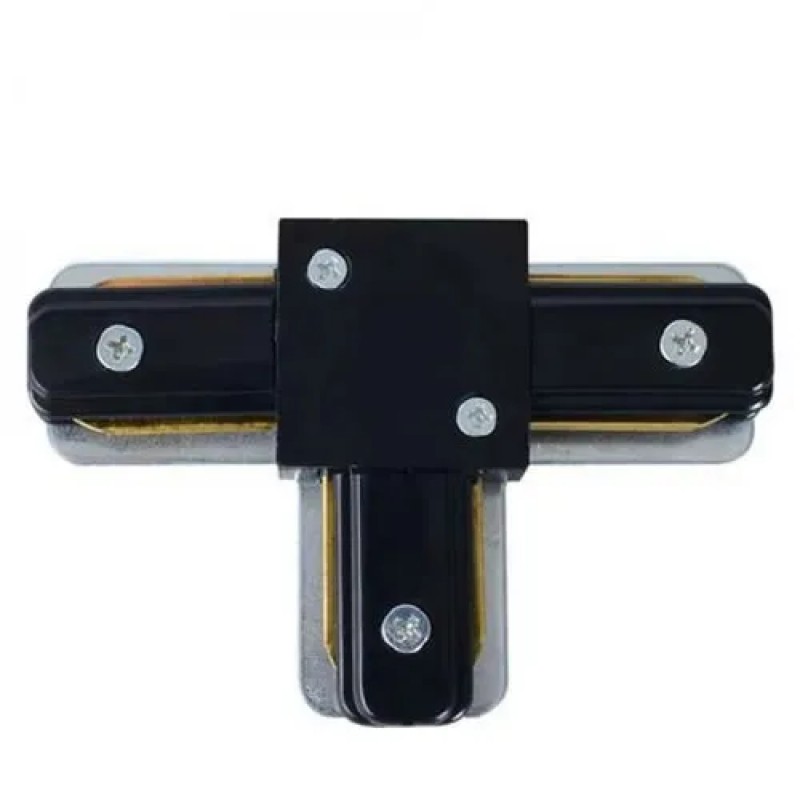 Conector T Sina Aluminiu, Horoz, Negru, 096-001-0004