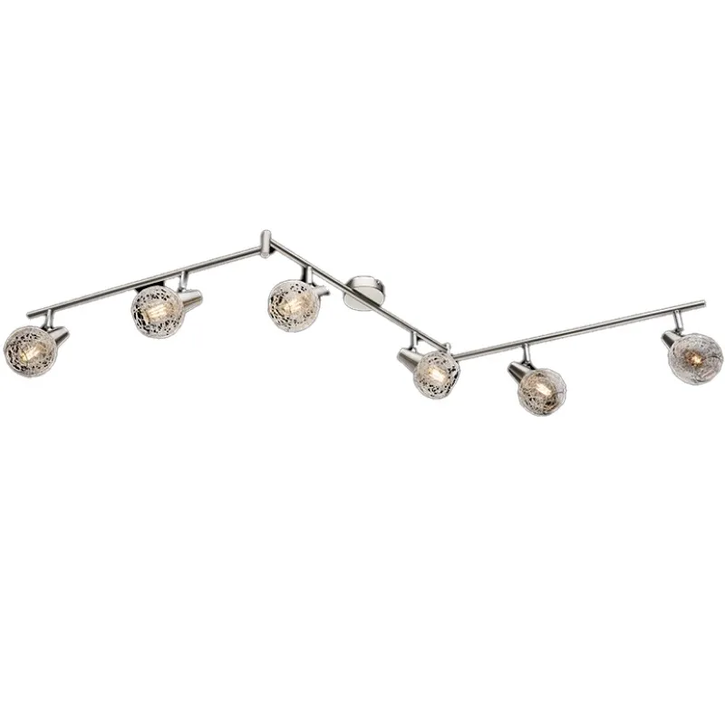 Lustra, Elmark, 6X E14, Julie, Nichel, Satin/Aluminiu, 955Julie6