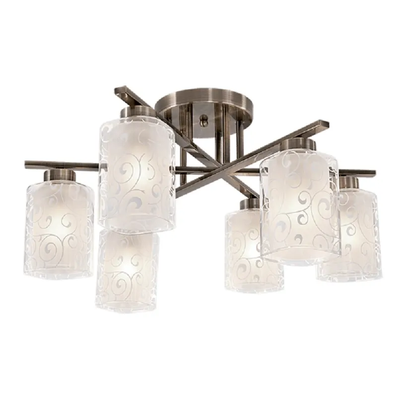 Lustra, Elmark, Lexi, 6X E27, Auriu, Antic, 955Lexi6/Ab