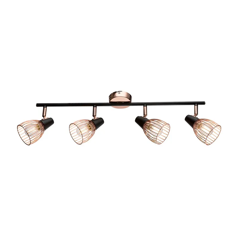 Lustra Elmark 4XE14 AMBIX NEGRU/CuPRU