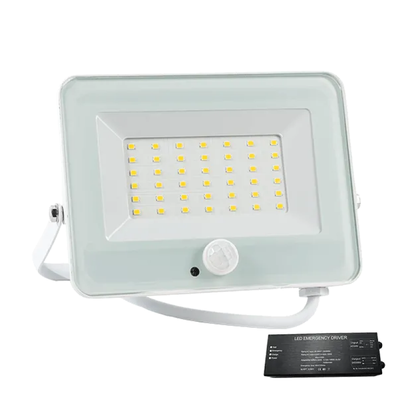 Proiector, LED, VEGA30, Slim, SMD, Cu Senzor, 3000K, Alb, + Kit Emergenta, IP65