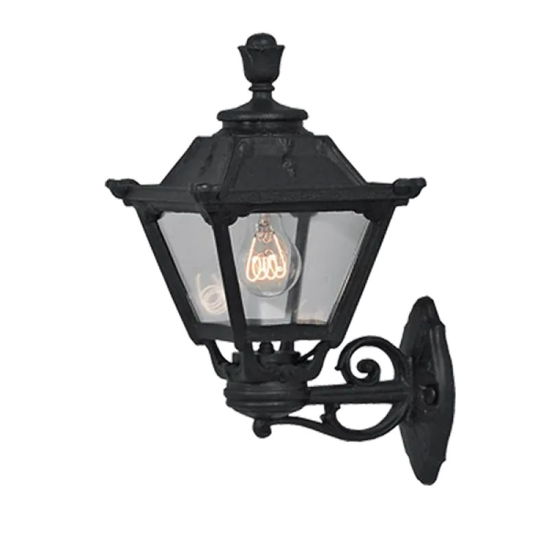 Lampadar Gradina, GOLIA 1XE27 IP55 NEGRU, Elmark, 96GOLIAWL/BL