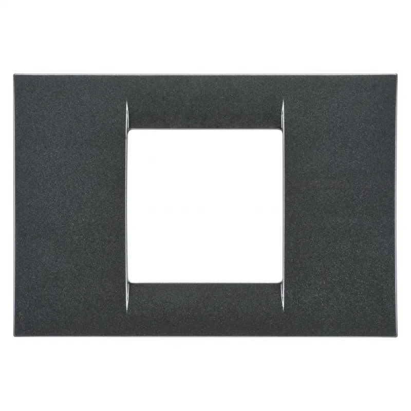 Placa, Virna, In, Finisaj, Lucios, Din, Tehnopolimer, 2 Module, Ardezie, Metalica, Sistem, Gewiss, System, GW22292