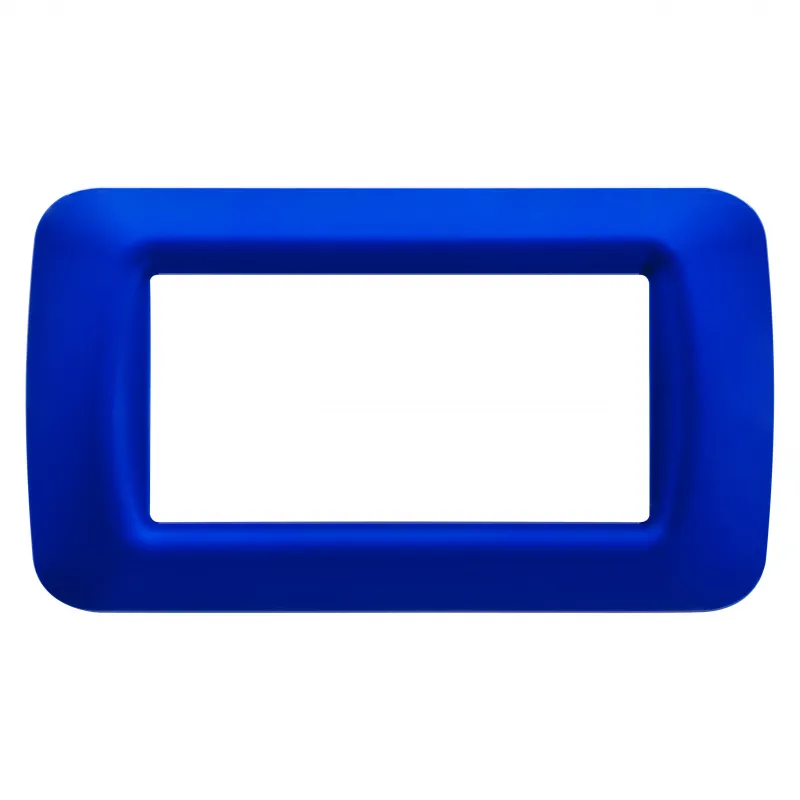 Placa, De, Sistem, Superioara, Finisare, Lucioasa, Din, Tehnopolimer, 4 Module, Albastru, Jazz, Sistem, Gewiss, System, GW22574