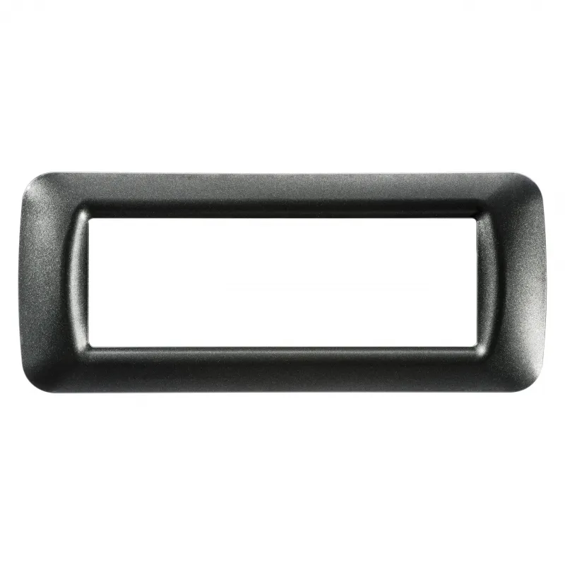 Placa, De, Sistem, Superioara, Finisare, Lucioasa, Din, Tehnopolimer, 6 Module, Ardezie, Metalica, Sistem, Gewiss, System, GW22616