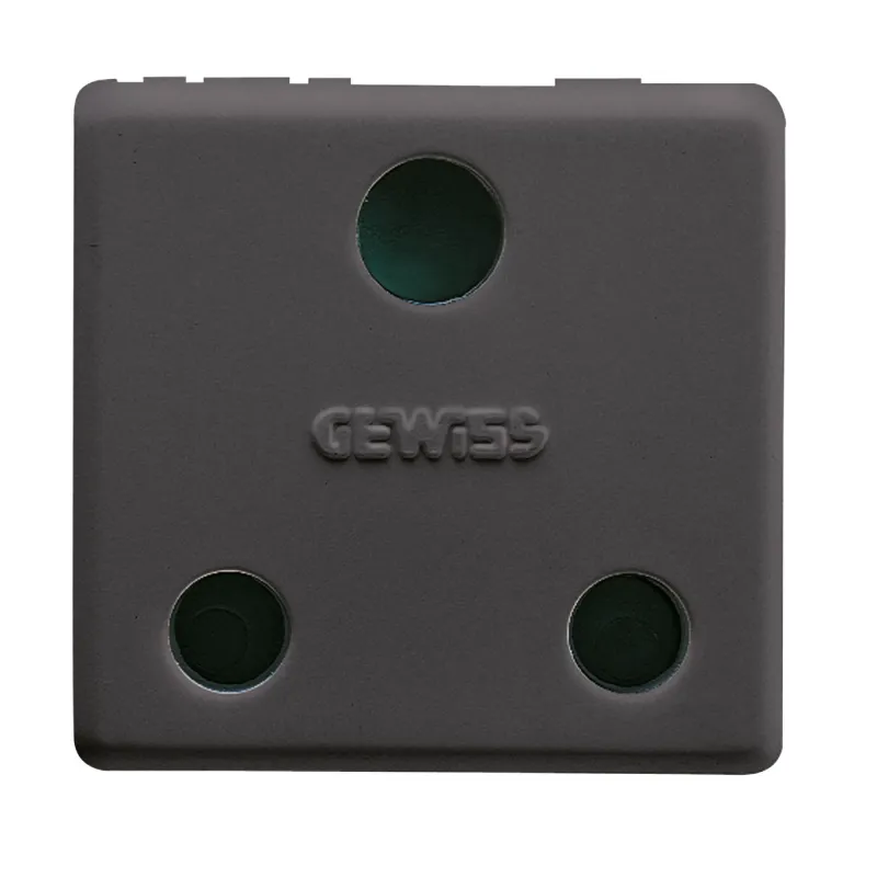 Priza, Standard, Britanica, 250V, C.A., 2P+E, 16A, 2, Module, Sistem, Negru, Gewiss, System, GW21209