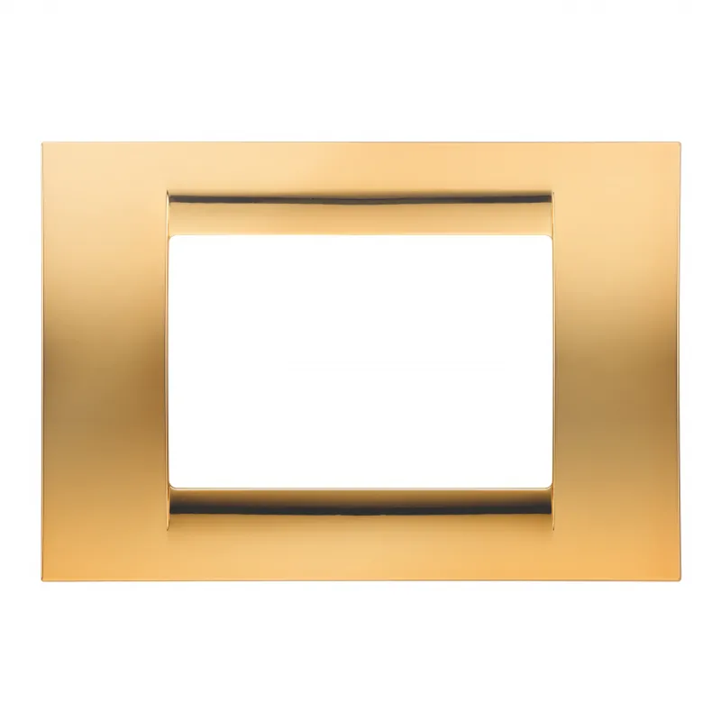 Placa, Virna, In, Finisaj, Lucios, Din, Tehnopolimer, 4 Module, Aur, Antic, Sistem, Gewiss, System, GW22264