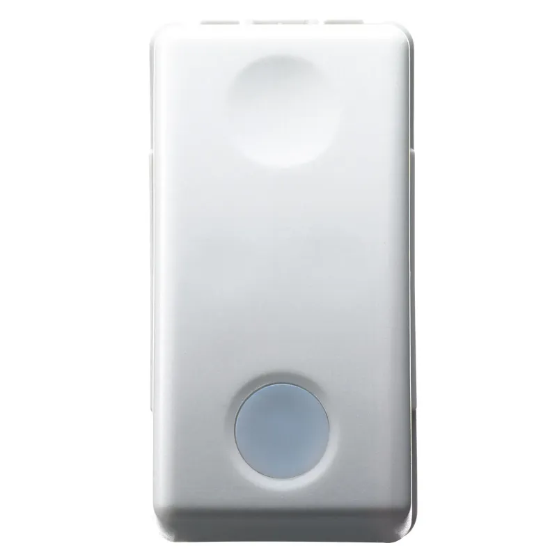 Comutator, Bidirectional, 1P, 250V, C.A., 16Ax, Cu, Lentila, Neutra, Inlocuibila, Iluminabila, 1, Modul, Sistem, Alb, Gewiss, System, GW20588