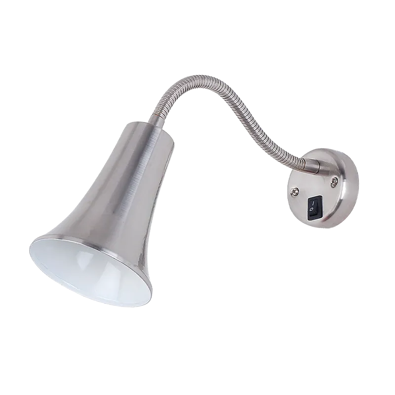 Aplica Elmark SAM 1XE27 NICHEL SATINAT CU INTRERUPATOR