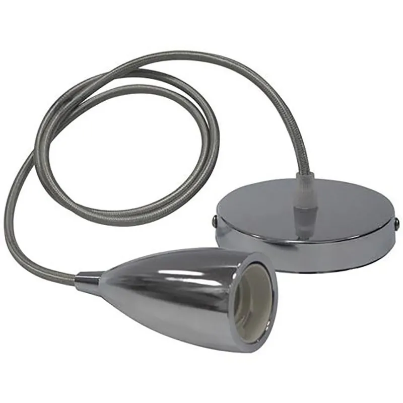 Pendul, Horoz, Edison, Chrome, 1M, 1XE27, Max 60W, 021-002-0001
