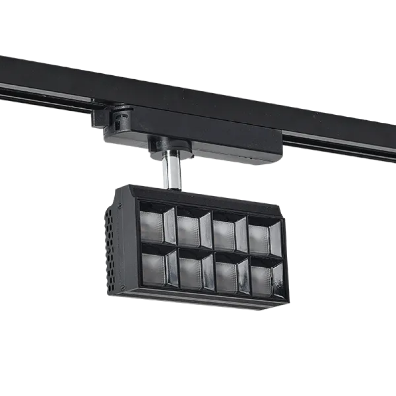 Spot pe sina, Elmark, Tl29, Pfld, 2, Linii, 20W, 30°, Lumina calda (3000K), Negru