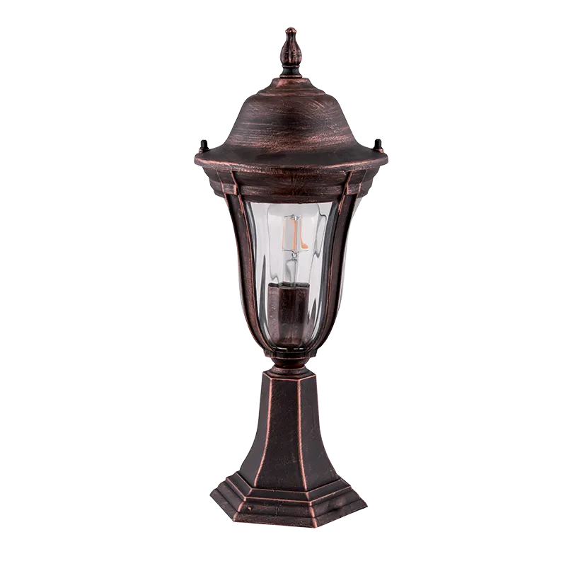 Lampadar Gradina, MARK STAND 1XE27 ALAMA ANTICHIZATA H490mm, Elmark, 96204MF/BRB