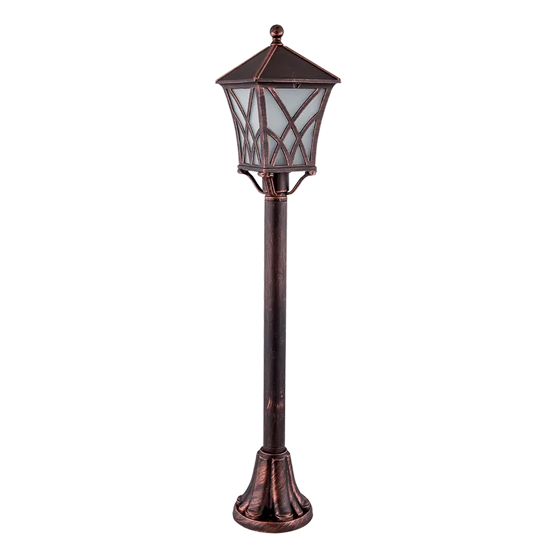 Lampadar Gradina, ALEK STAND 1XE27 ALAMA ANTICHIZATA H830mm, Elmark, 96305F/BRB