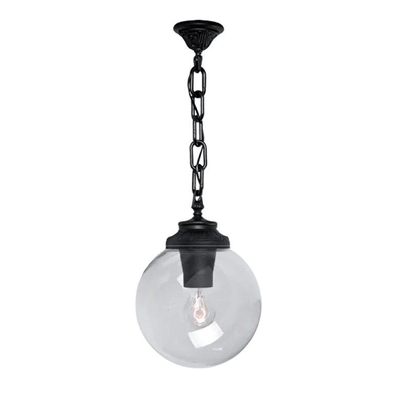 Lampadar Gradina, GLOBE 250 1XE27 IP55 NEGRU, Elmark, 96G250P/BL