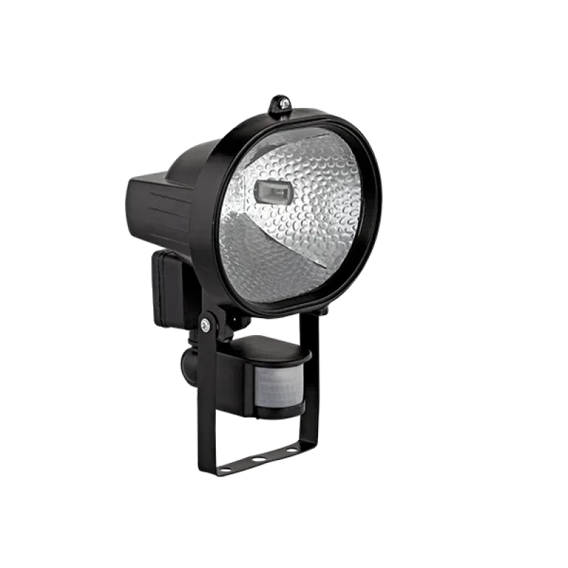 Proiector, LED Cu Senzor MODEL"Halogen," CU SURSA LED J118 7.5W, NEGRU, Elmark, 989020LED