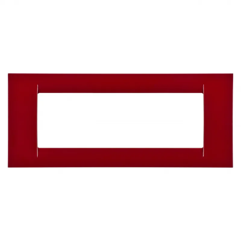 Placa, Virna, In, Finisaj, Lucios, Din, Tehnopolimer, 6 Module, Classic, Burgundy, Sistem, Gewiss, System, GW22136