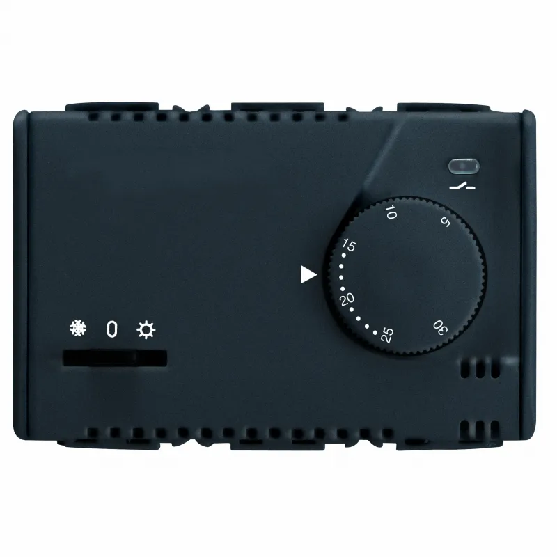 Termostat, Electronic, Vara/Iarna, Cu, Reglaj, Buton, 230V, C.A., 50/60Hz, 3, Module, Sistem, Negru, Gewiss, System, GW21852